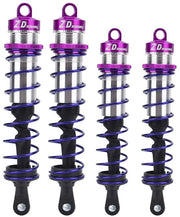 Doppio Demper Olio Regolabile - 2 Pezzi Avanti/2 Pezzi Dietro - Adatto per 1/8 Auto RC - Installazione Facile - Lunga Durata