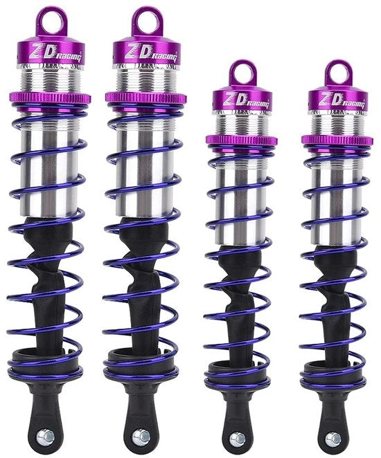 Doppio Demper Olio Regolabile - 2 Pezzi Avanti/2 Pezzi Dietro - Adatto per 1/8 Auto RC - Installazione Facile - Lunga Durata