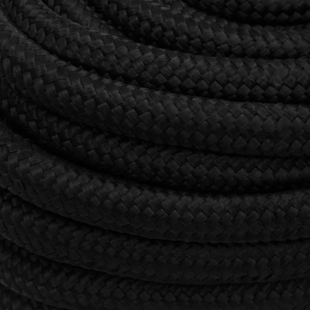 Corda multiuso 25 mm 50 m Nero Poliestere 3473497