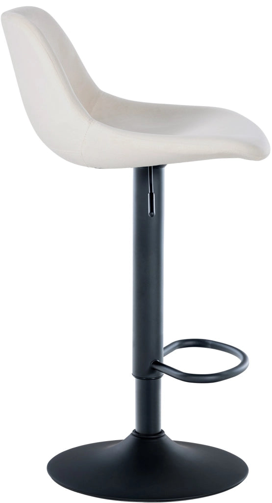 Sgabello Loft crema,Velluto