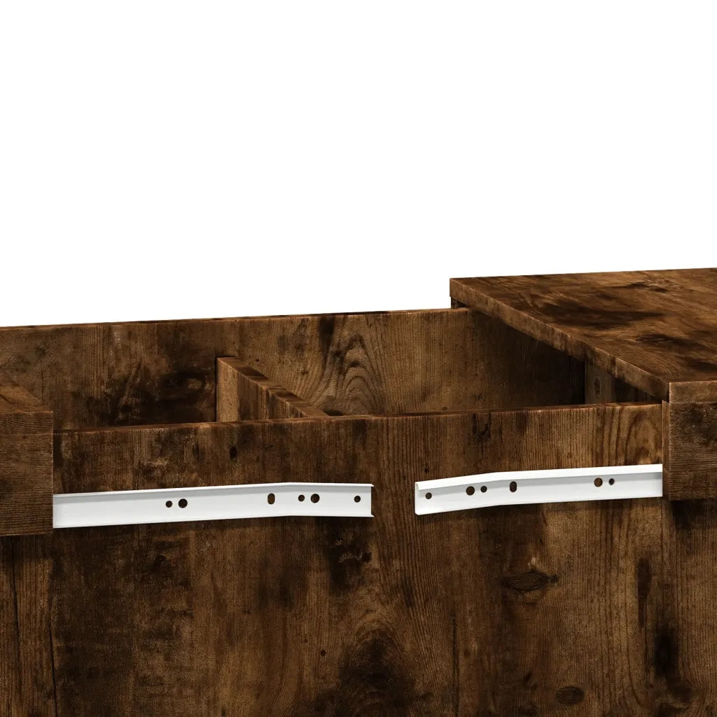 Tavolino da salotto | Tavolino da caff¨¨ | Tavolino da Soggiorno Rovere Fumo 100x55x40 cm Legno Multistrato
