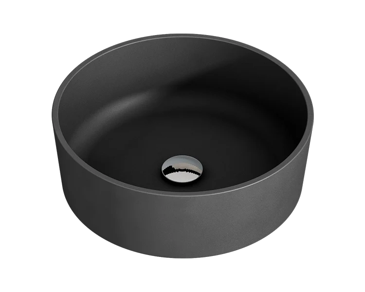 Lavabo da appoggio Solid Surface DENIA - nero