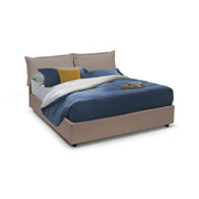 Letto Matrimoniale Acrab, Letto Matrimoniale Contenitore Made in Italy, Grigio