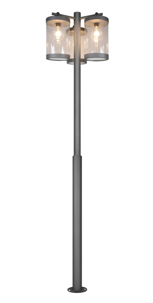 Lampada da giardino SAMBESI 3xE27 antracite IP44 Trio