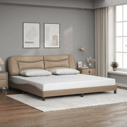 Giroletto senza Materasso Hvar Cappuccino 200x200 cm in Similpelle 3208027