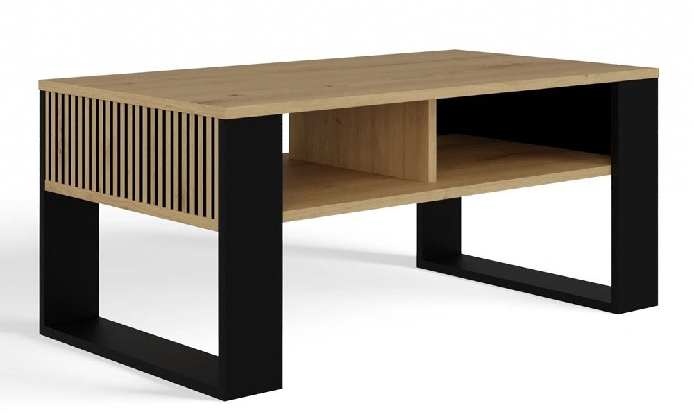 Tavolino modern 2p slim rovere artisan nero