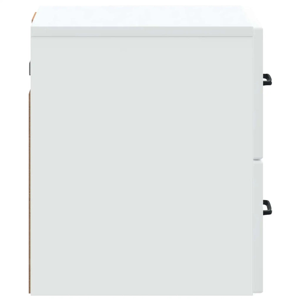 Mobiletto da notte a muro con cassetto Bianco 34,5 x 33 x 40 cm 898975