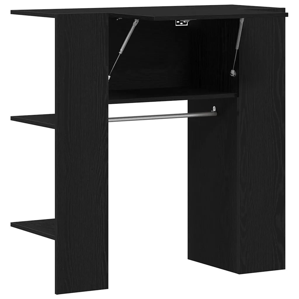 Armadio per corridoio con porta Rovere Nero 97,5 x 37 x 99 cm 862791