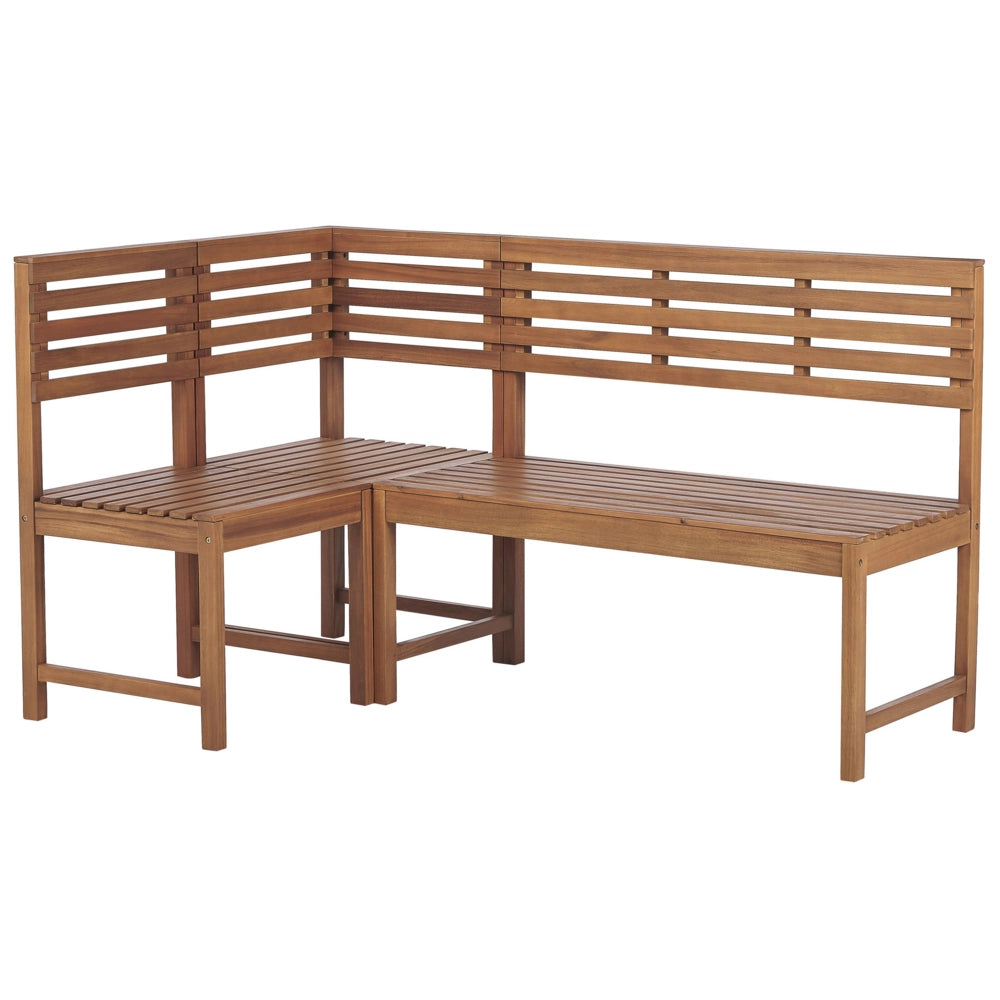 Mobili da balcone modulari Set panca d'angolo Tavolo pieghevole in legno di acacia