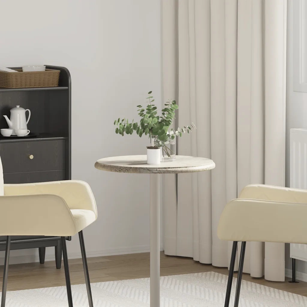 Piano per Tavolo Grigio Ã˜50x2,5 cm in Marmo cod mxl 65092