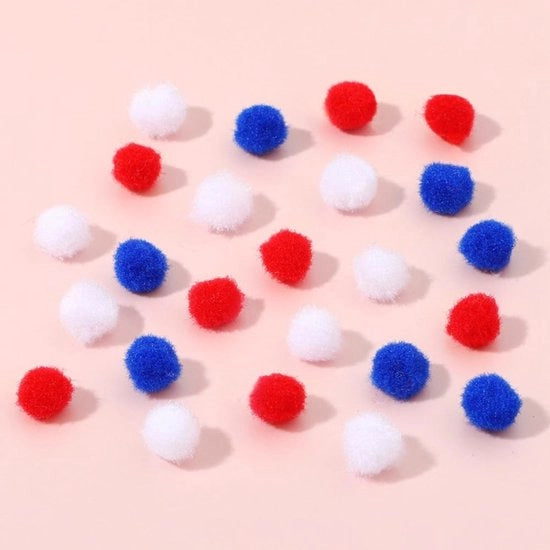 Mini-Pomponi a Mano 300 Pezzi - Accessori Artigianali - Palla di Piuma - Lavorazione Creativa - Decorazione - Diverse Dimensioni - 10/15/20/25/30 mm - Pomponi da Ricamo