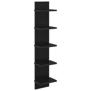 Scaffale da parete Rovere Nero 22 x 15 x 100 cm 8012422