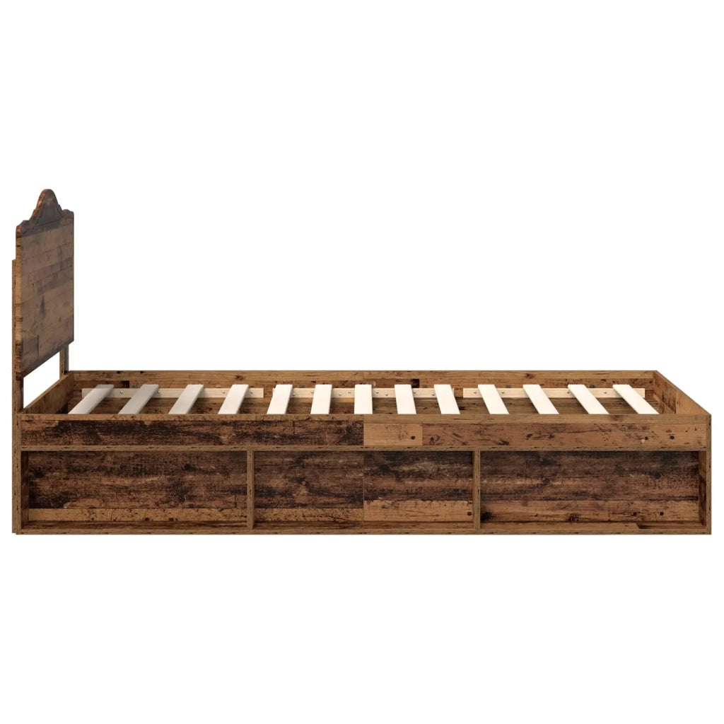 Struttura del letto Legno vecchio 90 x 200 cm Pino massello 3413360