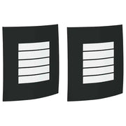 Lampada da Parete Esterna 2 pz Nero 23.5 x 9 x 26 cm CFW9699291