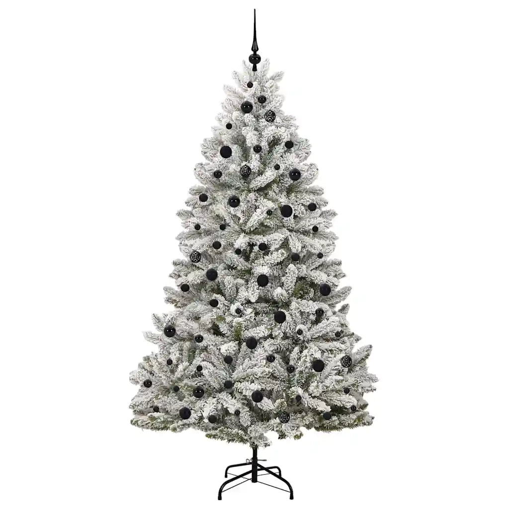 Albero di Natale | Decorazioni natalizie artificiale con 300 LED Verde e Bianco 210 cm