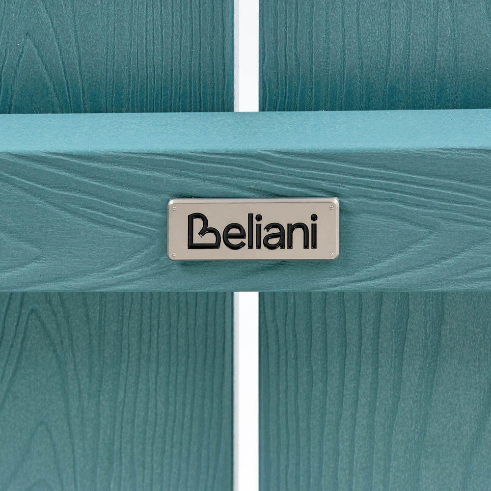 Panchina da giardino in legno plastico azzurro 2 posti Mobili da giardino tradizionali