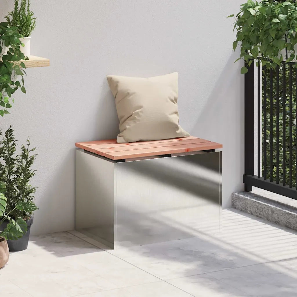 Panchina da giardino Argento 60 x 40 x 43 cm 874895