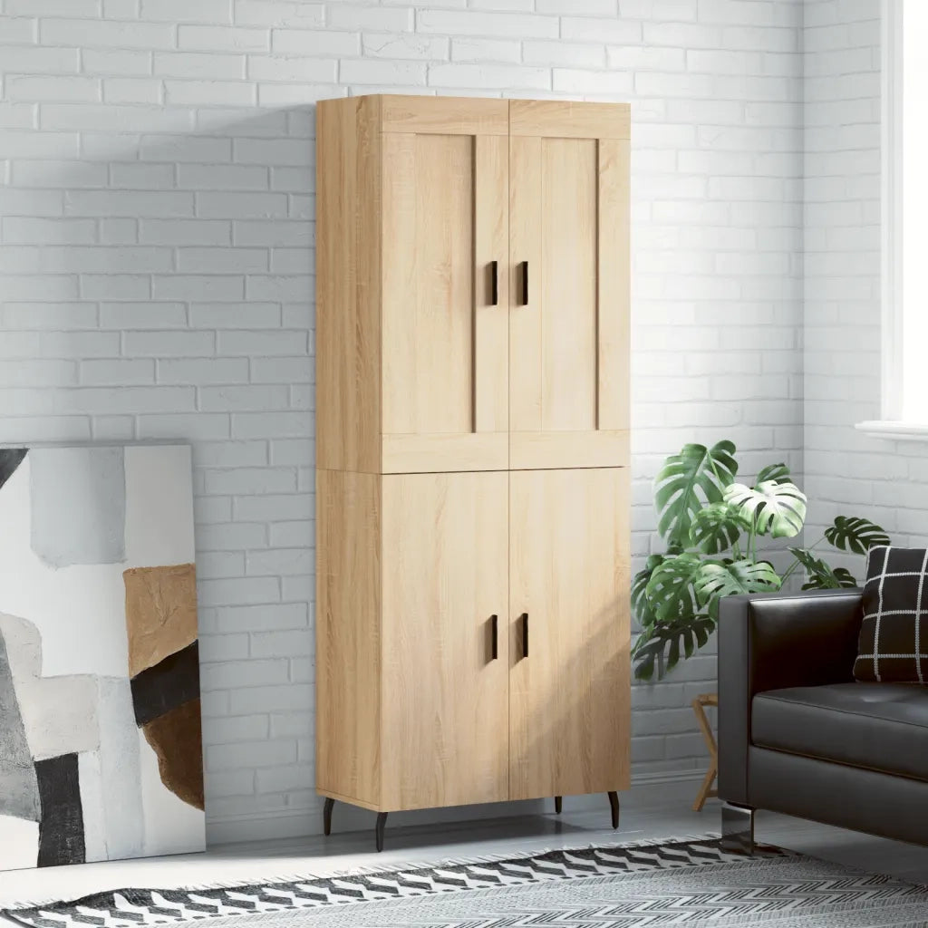 Credenza Rovere Sonoma 69,5x34x180 cm in Legno Multistrato 3199572