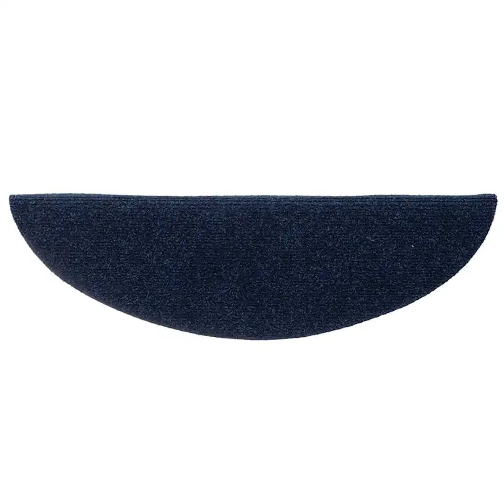 Tappetini per scale autoadesivi 15 pz 56x17x3 cm blu navy semicircolari 322356