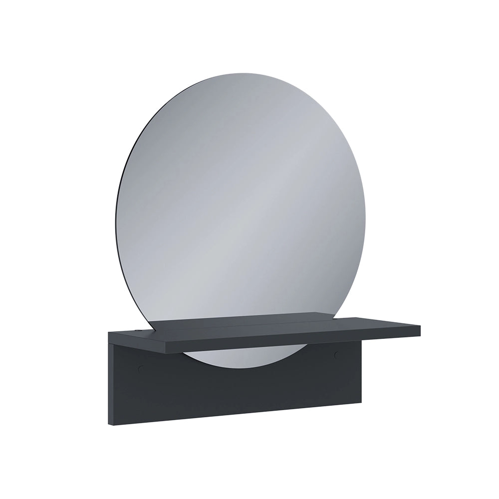 Vicco Specchio bagno Nero 40 x 47.5 cm con ripiano