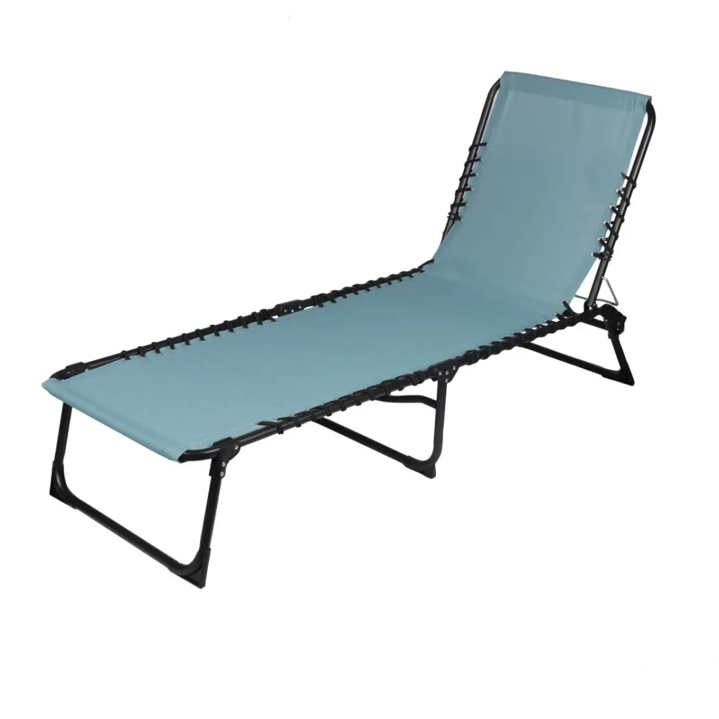Lettino prendisole / Sdraio colore blu grigio 187x85x56 cm