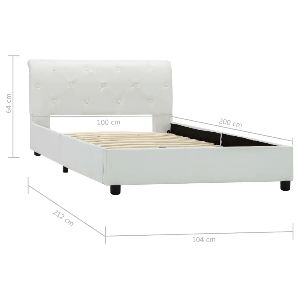Giroletto Bianco in Similpelle 100x200 cm