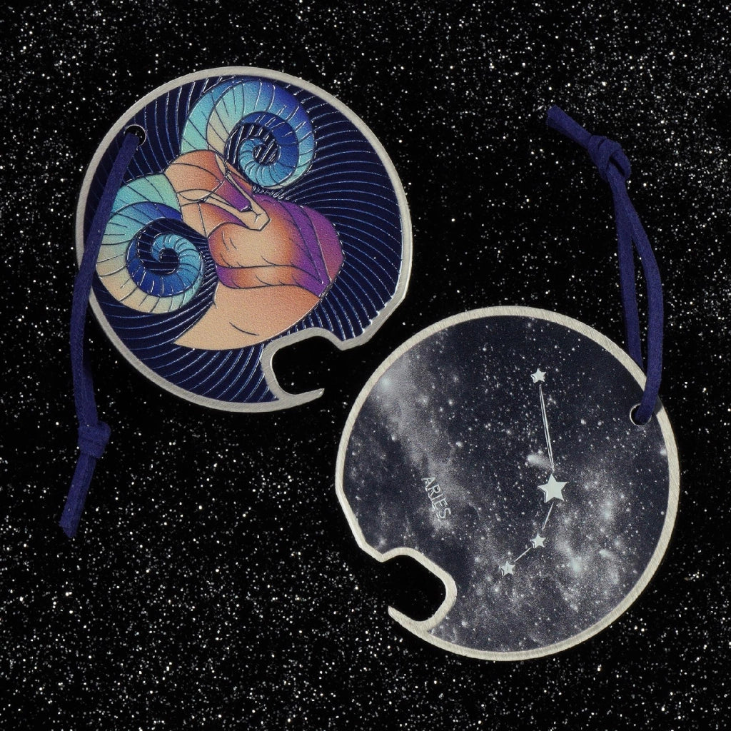 Apribottiglie in metallo KADAX, regalo con segno zodiacale Ariete, resistente