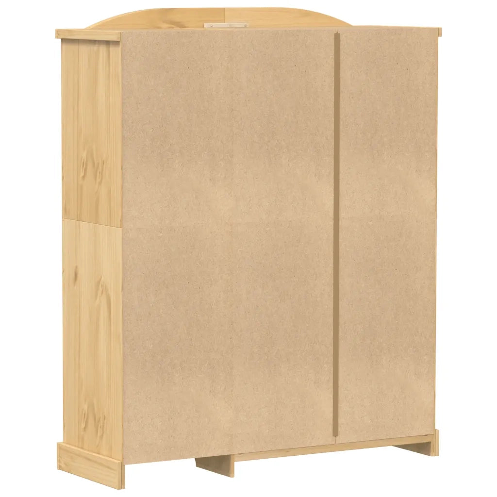 Armadio Corona 151,5x52x186 cm in Legno Massello di Pino 4012160