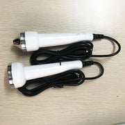 Apparecchio di pulizia ultrasonica con testa piatta e accessori universali a punta - bianco