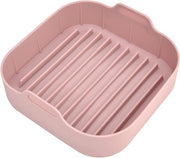 Piatto quadrato in silicone - Accessori per forno a irradiazione ad aria con magnetron 10in - Piatto per risotto in silicone riciclabile - Sostituzione per carta per piatti in pergamena