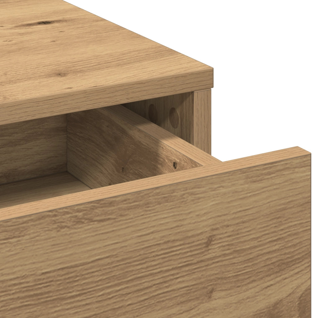 Tavolo da trucco  con cassetti in Rovere Artigianale 50x41x140 cm