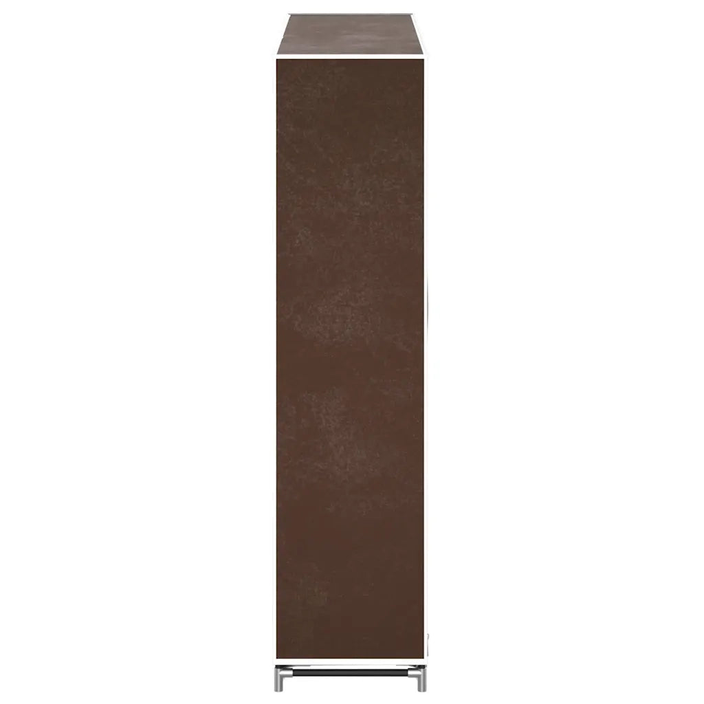 Scarpiera | Mobile per scarpe in Tessuto Richiudibile 115 x 28 x 110 cm Marrone