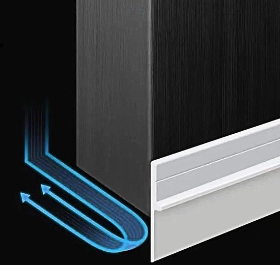Telaio di passaggio 100 * 45 cm bianco 4 pezzi isolamento risparmio energetico impermeabile