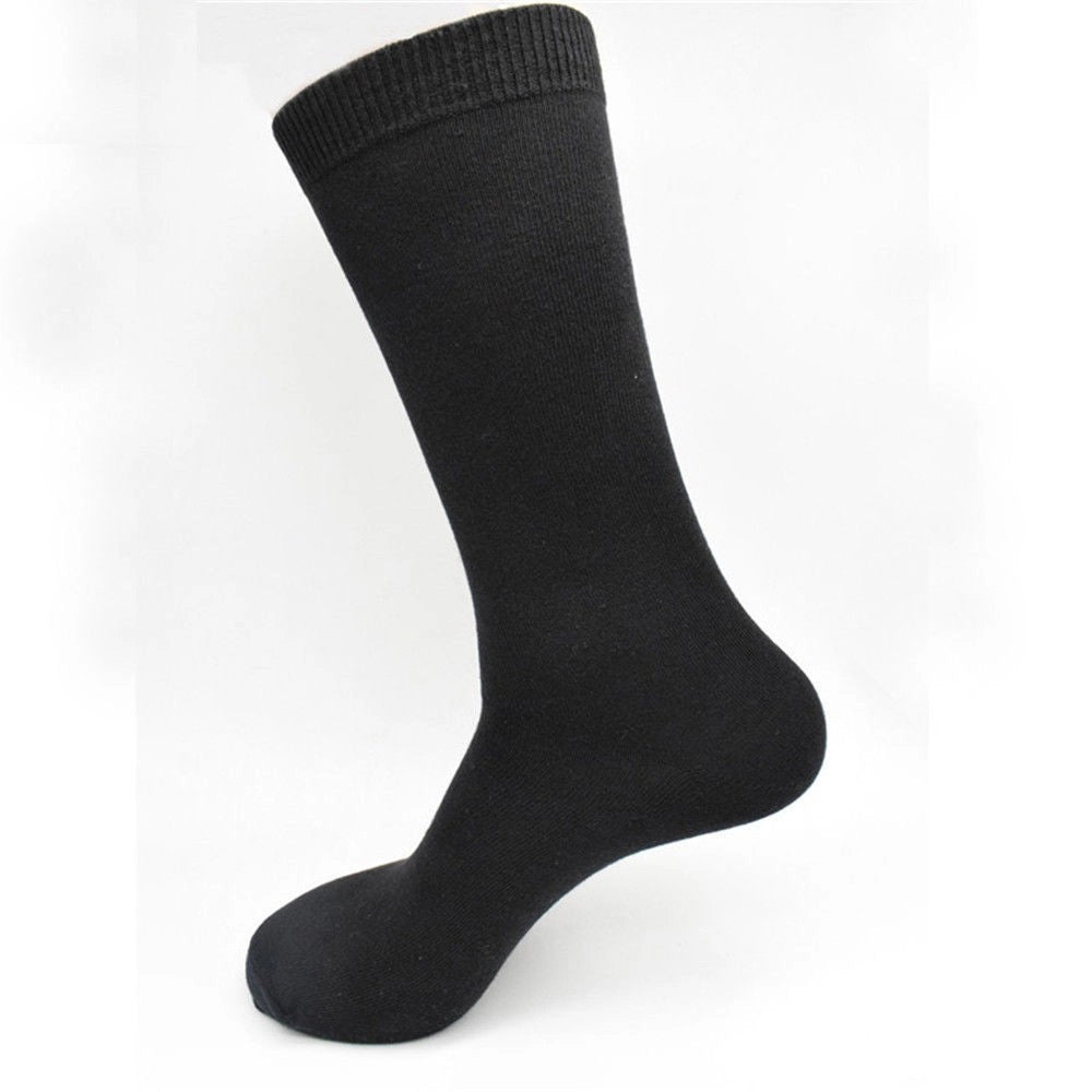 Trade Shop - 12/24 Paia Calzini Uomo Mezza Gamba Tinta Unita Cotone Caldo Taglia Da 40 Alla 46 -