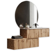 Composizione vasca DX 4 pezzi VENERE quercia