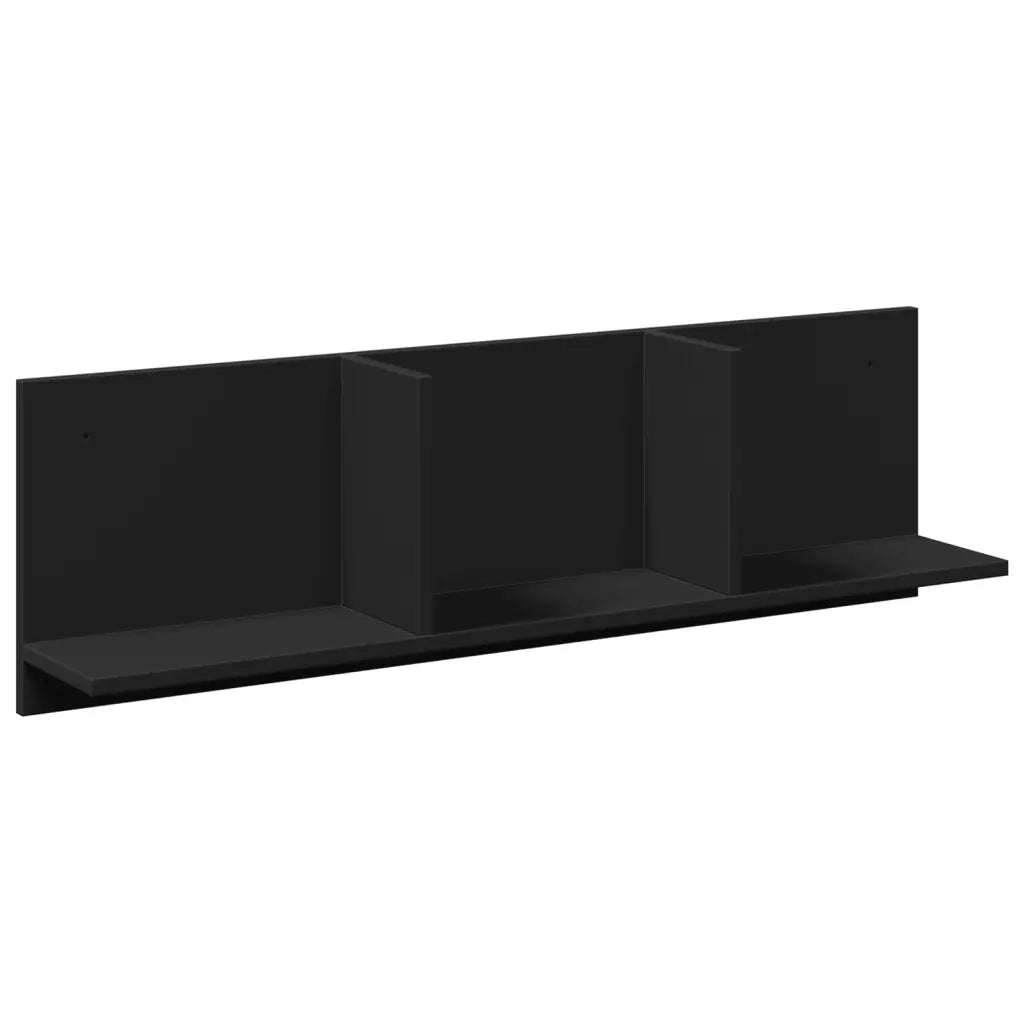 Mobile a Parete 100x16,5x30 cm Nero in Truciolato