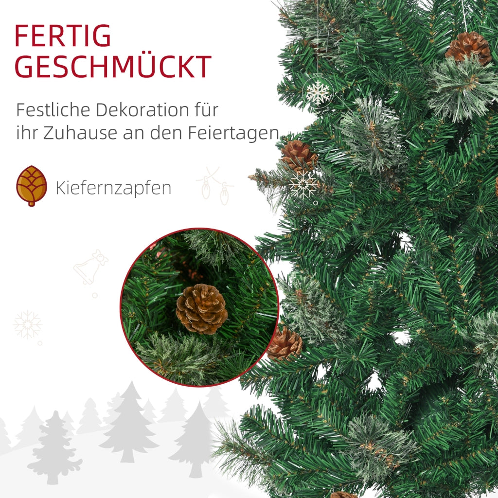 Albero di Natale Artificiale Sottile ¨C zephmum ¨C Verde 54x195 cm