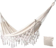 Hangmat in Cotone Leggera per Esterno - Ideale per Viaggi, Campeggio e Terrazza