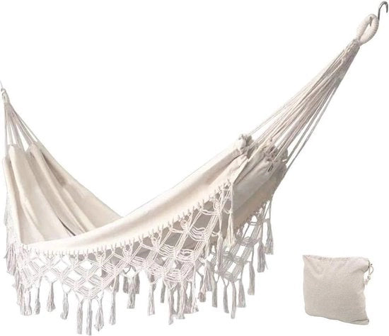 Hangmat in Cotone Leggera per Esterno - Ideale per Viaggi, Campeggio e Terrazza