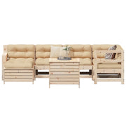 Set Divani da Giardino 7 pz in Legno Massello di Pinocod mxl 93003