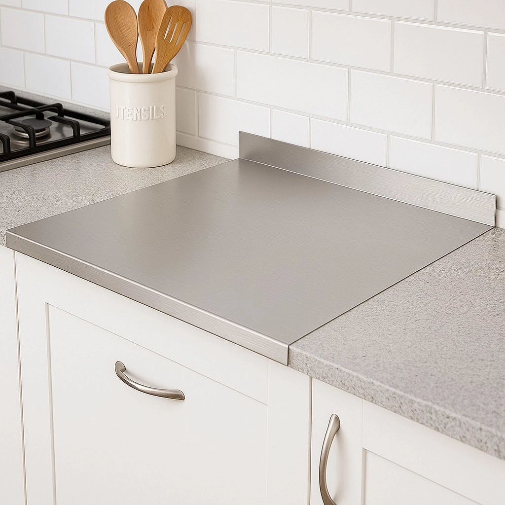ZOIMANIA - Spianatoia con Tarocco e Mattarello - Inox - Cucina - Profondità 55 Dimensione Spianatoia: L 60 x P 55 x 7cm x 3cm