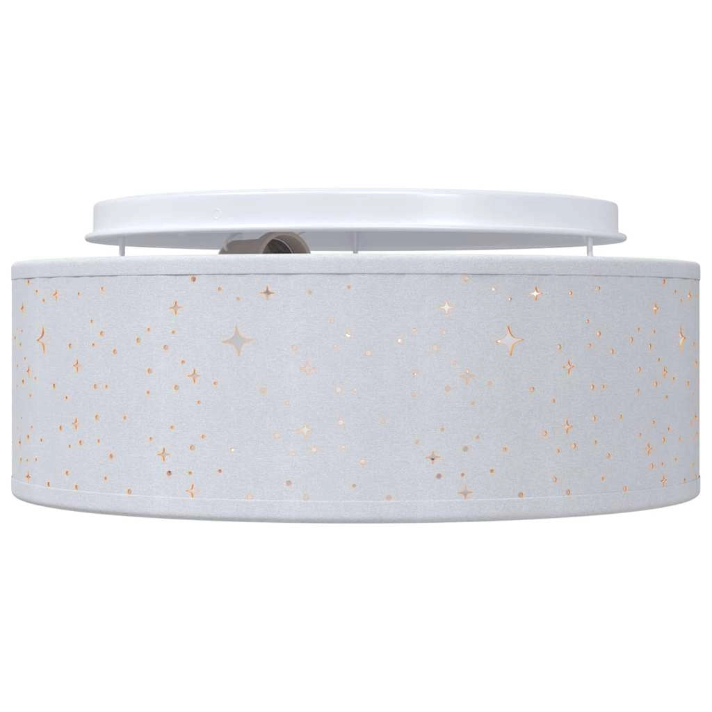 Lampada da soffitto orientabile dal design moderno 30 x 30 x 14 cm illuminazione mirata atmosfera accogliente tessuto grigio 02_0058428