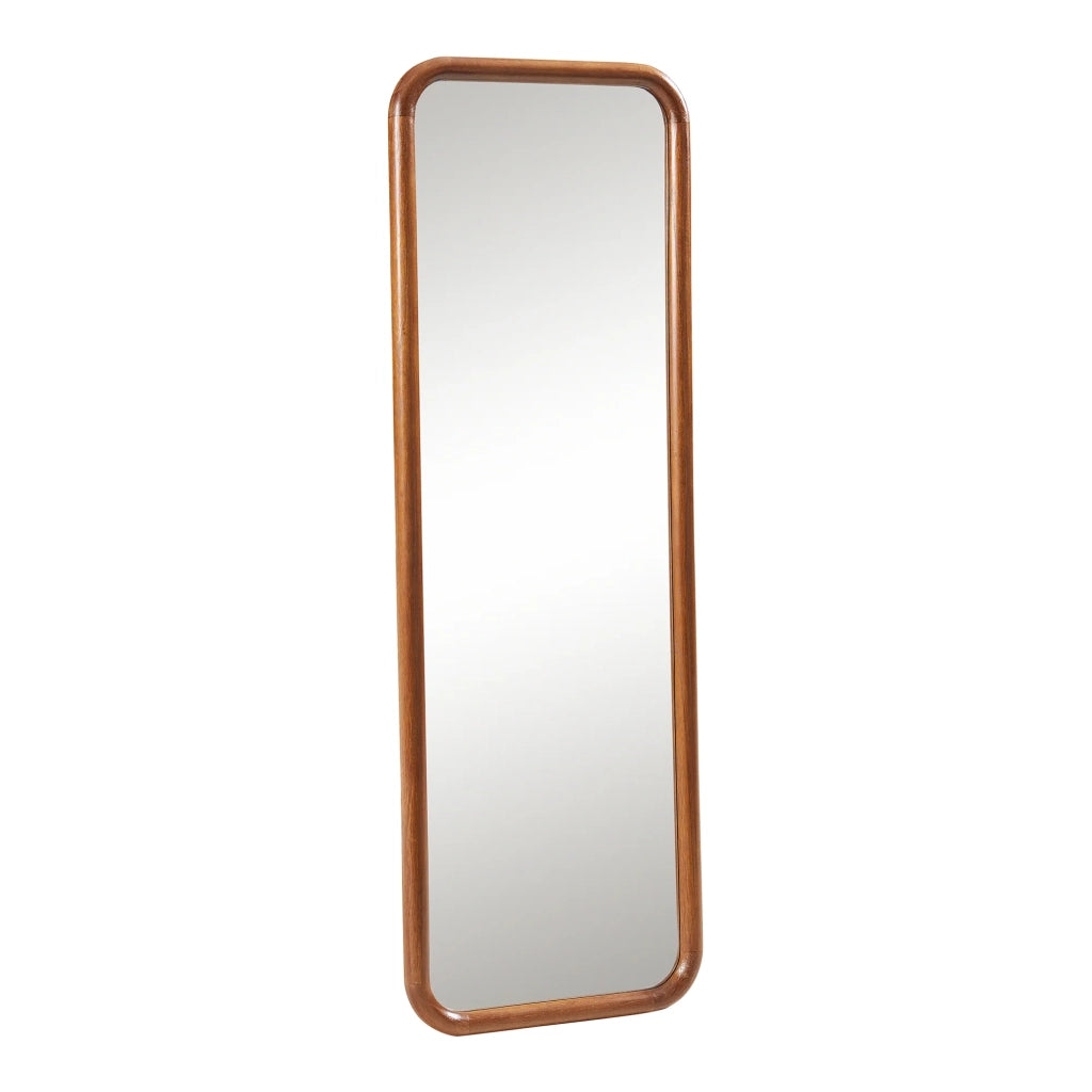 Specchio decorativo moderno da parete 120 x 40 cm marrone 03_0010187