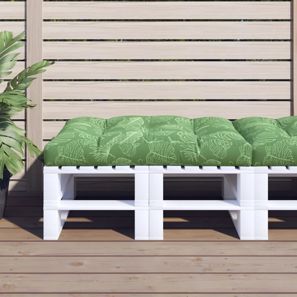 Cuscino per Pallet con Motivo a Foglie 120x80x12 cm in Tessutocod mxl 70315