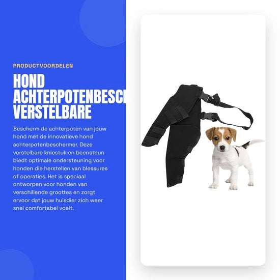 Protezione per Arti posteriori di Cane - Sostituzione - Supporto per Arti posteriori - Protezione durante il Ripristino - Resistente allo Shock - Morbido e Elastico