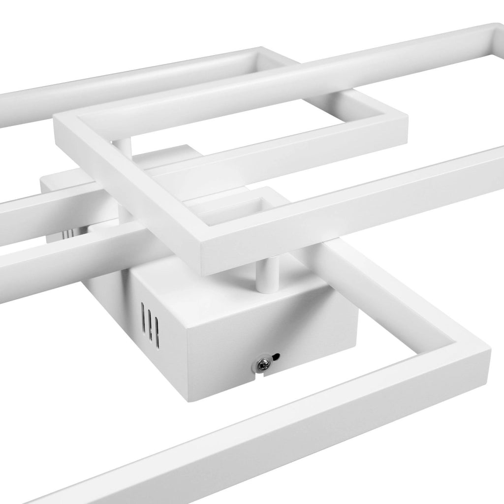 ZMH Lampada da soffitto a LED con telecomando Moderna lampada da camera in metallo 3-ER
