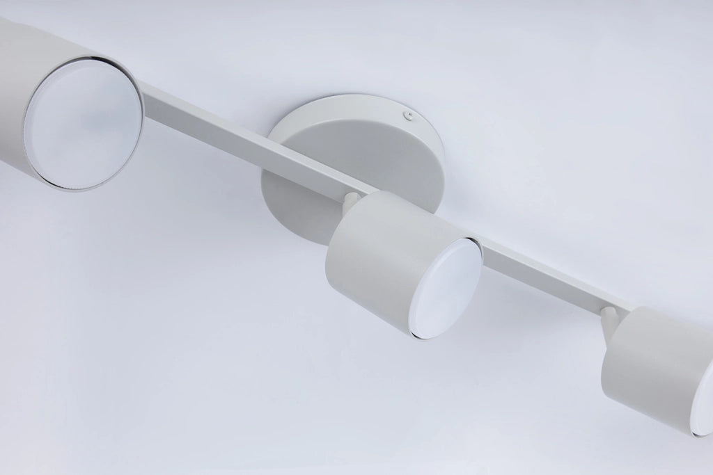Plafoniera MILA Sigma grigio-beige 3 spot orientabili GX53
