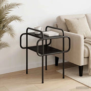 Tavolino da salotto Rovere Nero 40 x 40 x 51 cm 8007744