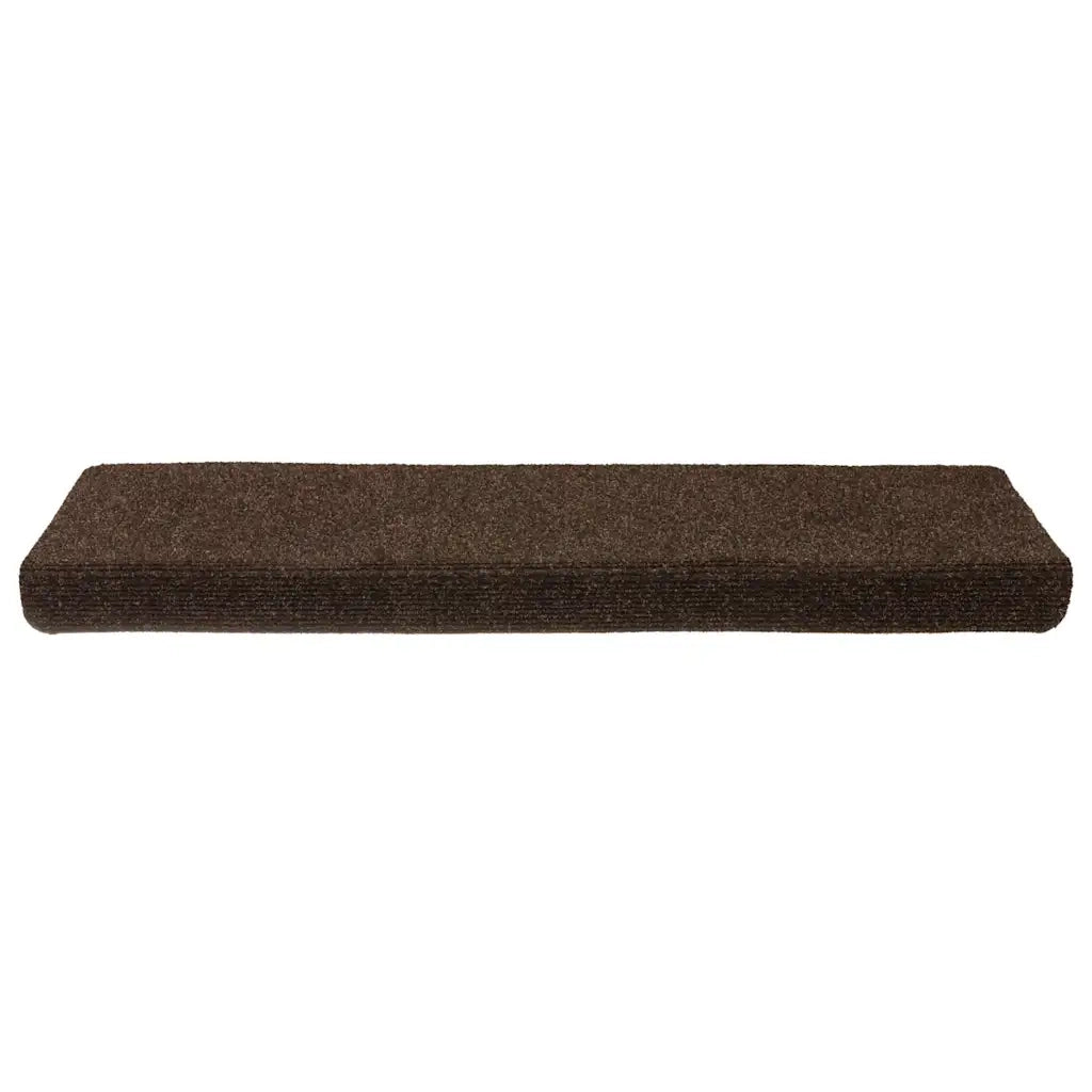 Tappetini per scale autoadesivi 30 pz | Gradini per Scale 65x21x4 cm marrone bordo rettangolare