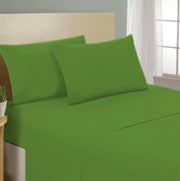 Lenzuolo letto sotto con angoli 100% puro cotone Made in Italy tinta unita Prateria - 1 Piazza e mezza francese